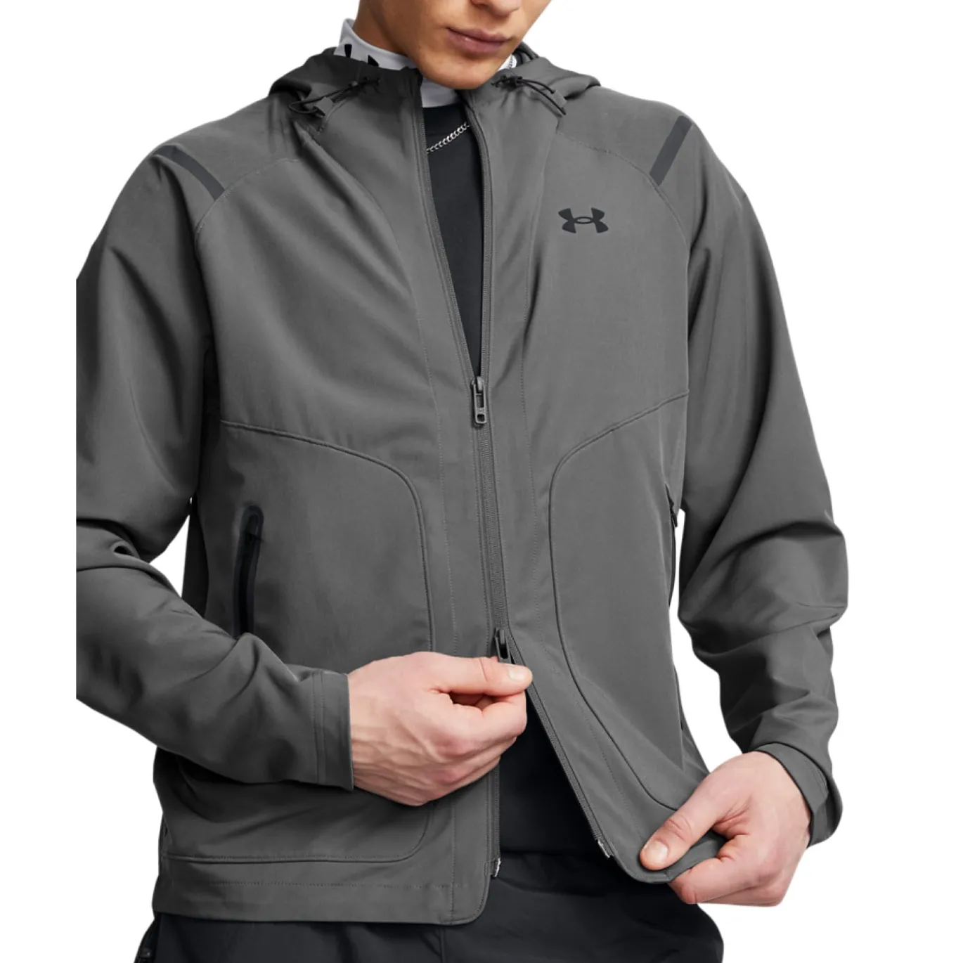 Under Armour Unstoppable Trainingspak Full-Zip Donkergrijs Zwart