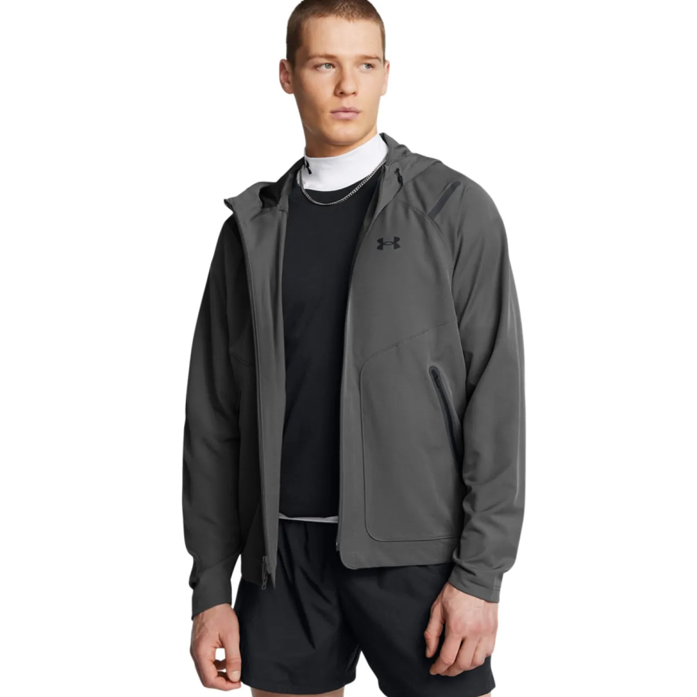 Under Armour Unstoppable Trainingspak Full-Zip Donkergrijs Zwart