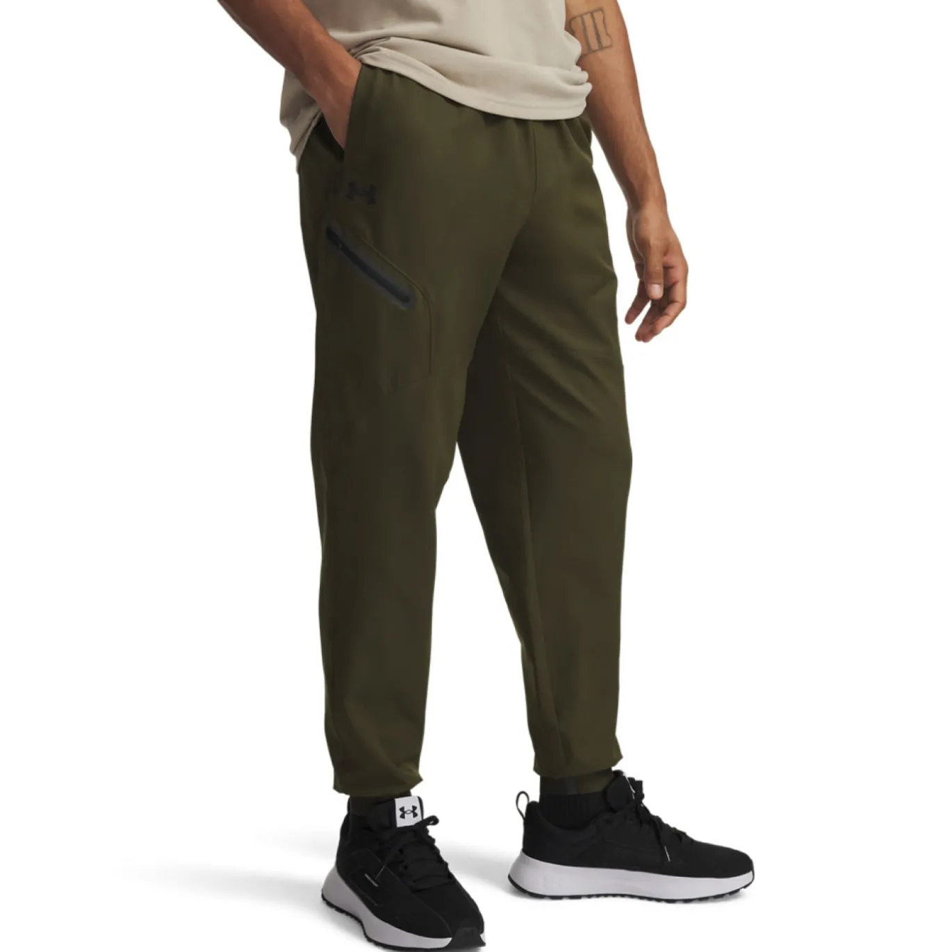 Under Armour Unstoppable Woven Trainingsbroek Groen Zwart