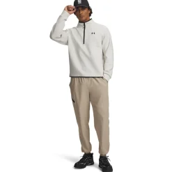 Under Armour Unstoppable Woven Trainingsbroek Beige Zwart