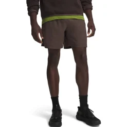 Under Armour Vanish Woven Seamless Trainingsset Donkerbruin Zwart Wit