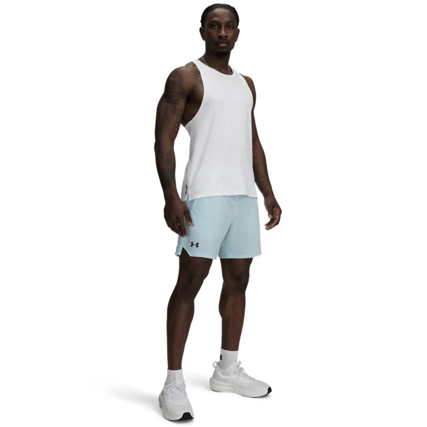 Under Armour Vanish Woven Trainingsbroekje Lichtblauw Zwart