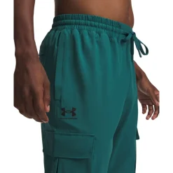 Under Armour Vibe Woven Cargo Broek Donkergroen Zwart