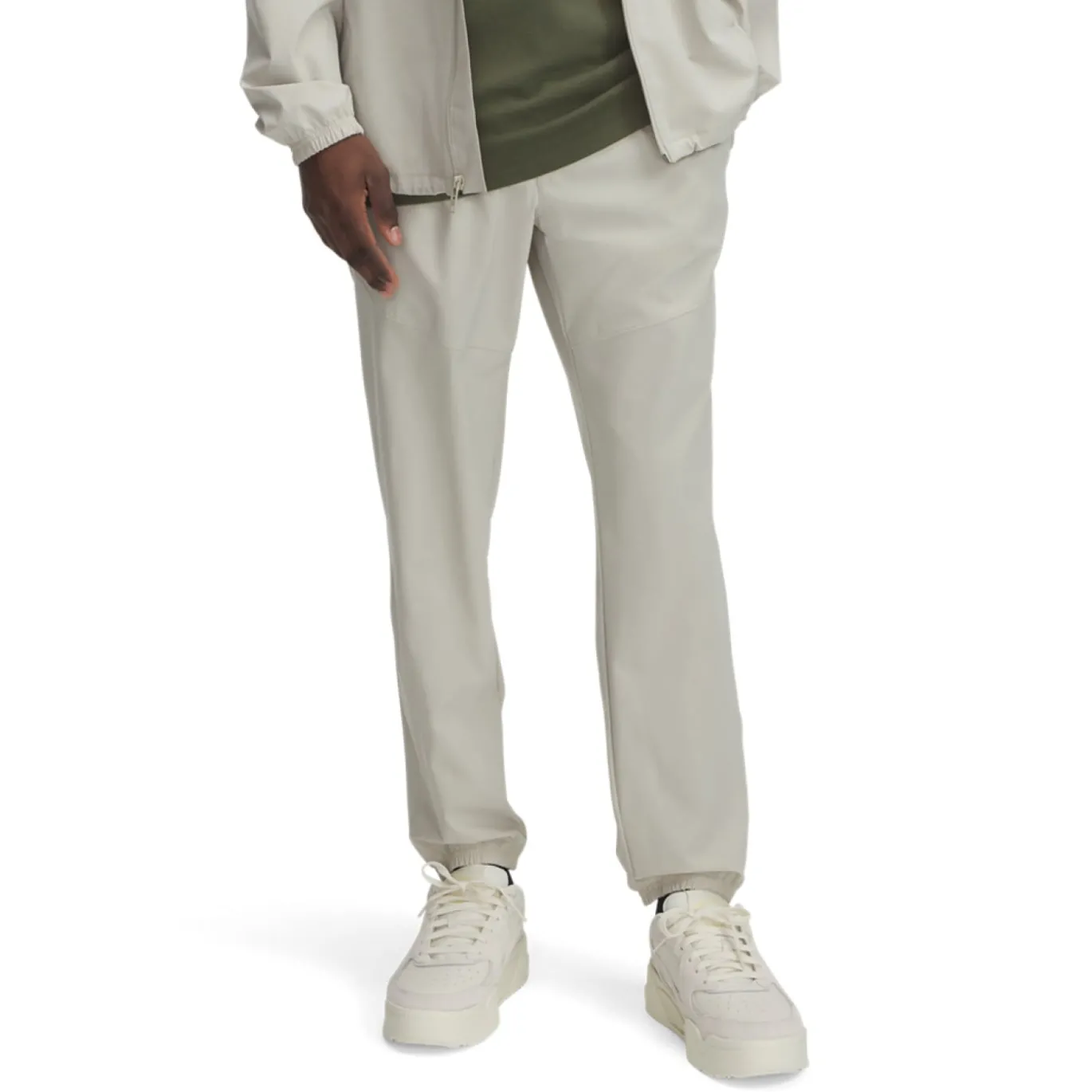 Under Armour Vibe Woven Trainingsbroek Lichtgrijs Zwart