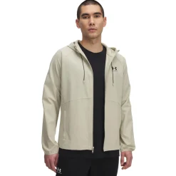 Under Armour Vibe Woven Windbreaker Beige Zwart