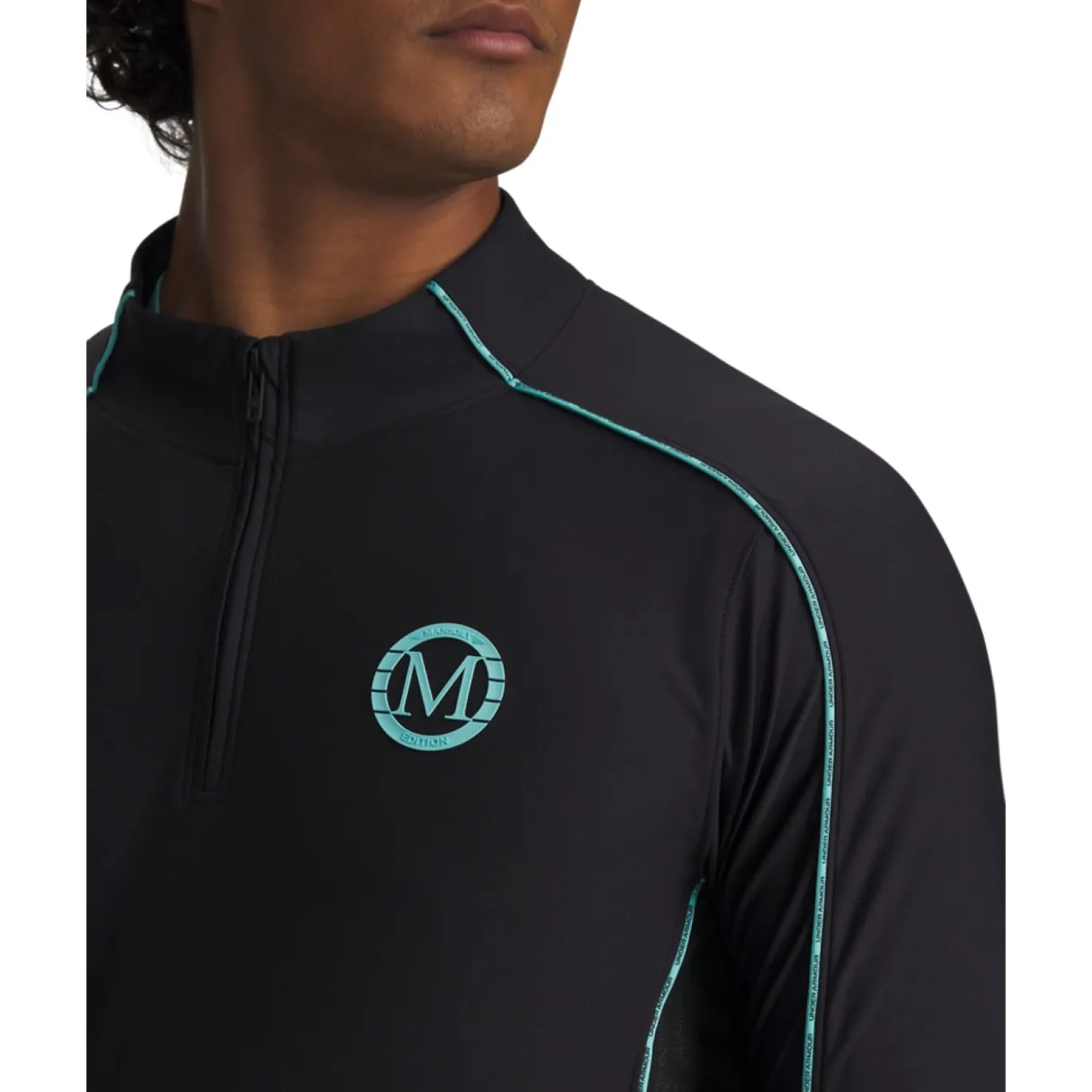 Under Armour x Mansory Challenger Trainingstrui 1/4-Zip Zwart Turquoise